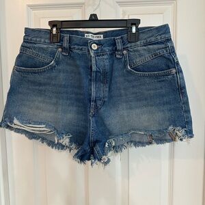Free People Classic Blue Jean Shorts